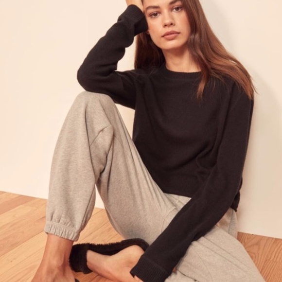 Reformation Sweaters - Reformation 100% Cashmere Sweater, Black